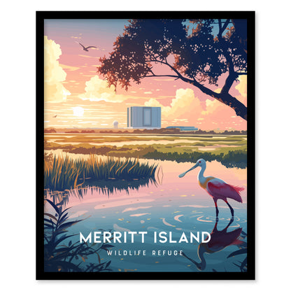 Merritt Island National Wildlife Refuge Poster | Space Coast Art