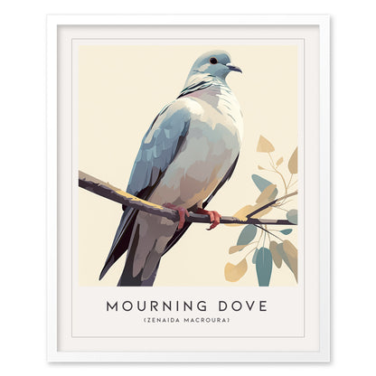 Mourning Dove Poster | Tranquil Bird Wall Art Print