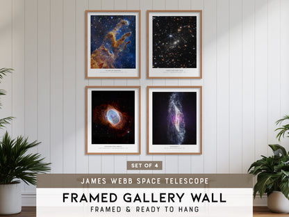 James Webb Space Telescope Gallery Wall | Set of 4 | Space Art Prints | Matching Prints