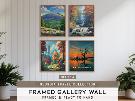 Georgia Travel Gallery Wall | Set of 4 | Travel Art Prints | Matching Prints