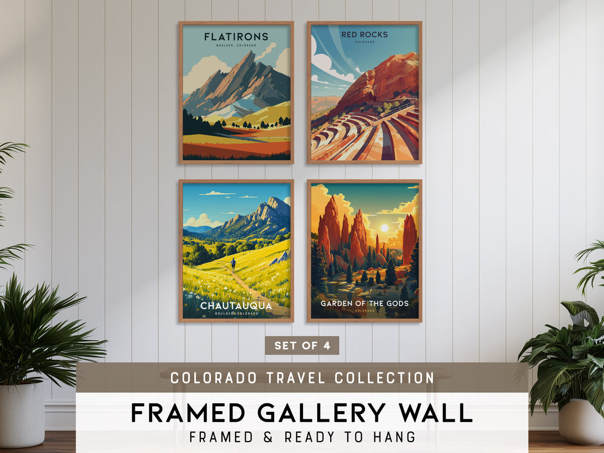 Colorado Travel Gallery Wall | Set of 4 | Travel Art Prints | Matching Prints