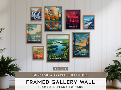 Minnesota Gallery Wall | Jay Cooke State Park & Gooseberry Falls | Set of 8 Framed Prints