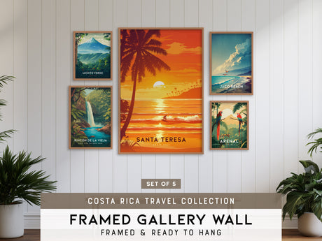 Costa Rica Travel Gallery Wall | Set of 5 | Travel Art Prints | Office Wall Art