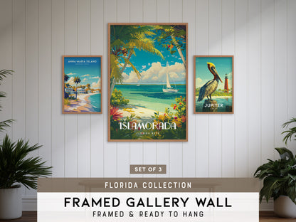 Florida Gallery Wall | Set of 3 | Art Print Set | Housewarming Gift