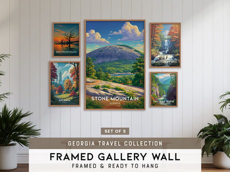 Georgia Travel Gallery Wall | Set of 5 | Travel Art Prints | Office Wall Art