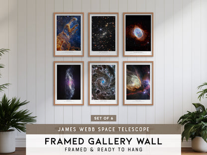 James Webb Space Telescope Gallery Wall | Set of 6 | Space Art Prints | Gallery Wall Kit
