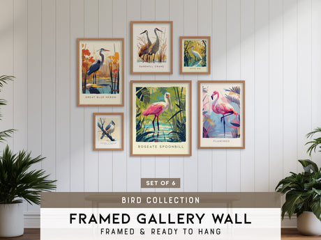 Audubon Birds Framed Gallery Wall Art Set | Pick 6 | Varied Pre-Selected Sizes