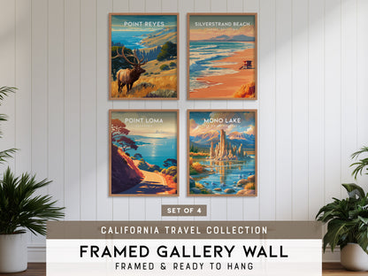 California Travel Collection | Gallery Wall Set of 4 | Matching Print Set | Wall Art Collection