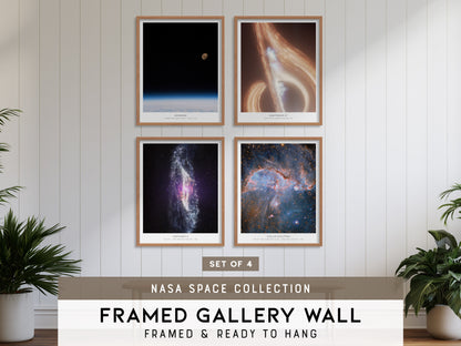 NASA Space Collection Gallery Wall | Set of 4 | Matching Print Set & Poster Set