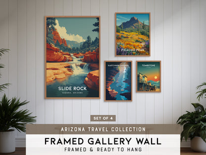 Arizona Travel Gallery Wall | Set of 4 | Travel Art Prints | Living Room Decor