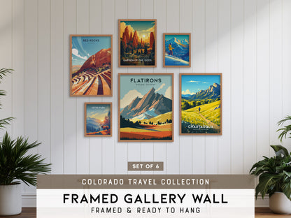 Colorado Travel Gallery Wall | Set of 6 | Travel Art Prints | Mixed Size Frames