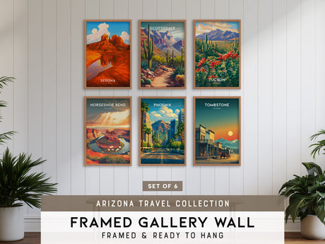 Arizona Travel Gallery Wall | Set of 6 | Travel Art Prints | Gallery Wall Kit