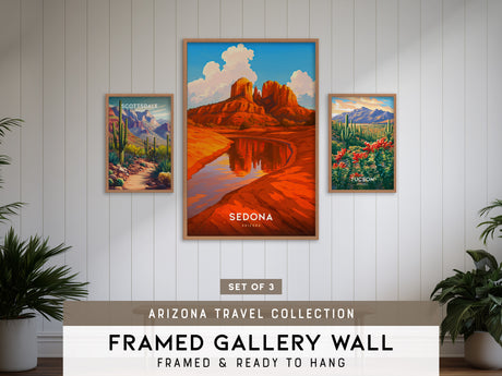 Arizona Travel Gallery Wall | Set of 3 | Travel Art Prints | Housewarming Gift