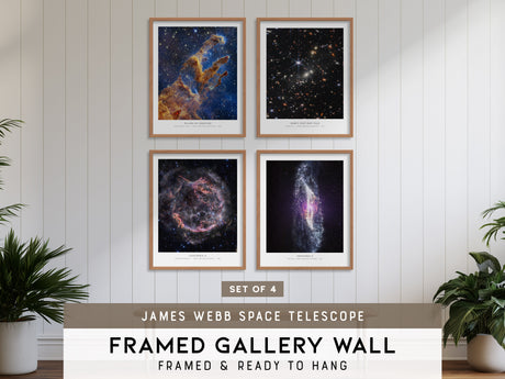 James Webb Space Telescope Gallery Wall | Set of 4 | Space Art Prints | Matching Prints