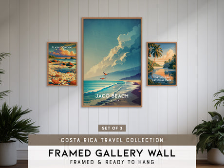 Costa Rica Travel Gallery Wall | Set of 3 | Travel Art Prints | Housewarming Gift