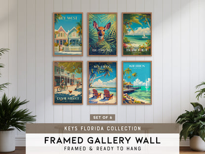 Keys Florida Gallery Wall | Set of 6 | Art Print Set | Gallery Wall Kit
