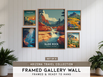 Arizona Travel Gallery Wall | Set of 5 | Travel Art Prints | Office Wall Art