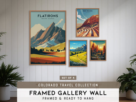 Colorado Travel Gallery Wall | Set of 4 | Travel Art Prints | Living Room Decor
