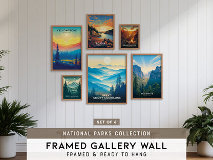 National Parks Gallery Wall | Pick 6 Framed or Unframed Set