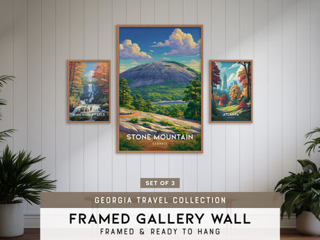 Georgia Travel Gallery Wall | Set of 3 | Travel Art Prints | Housewarming Gift