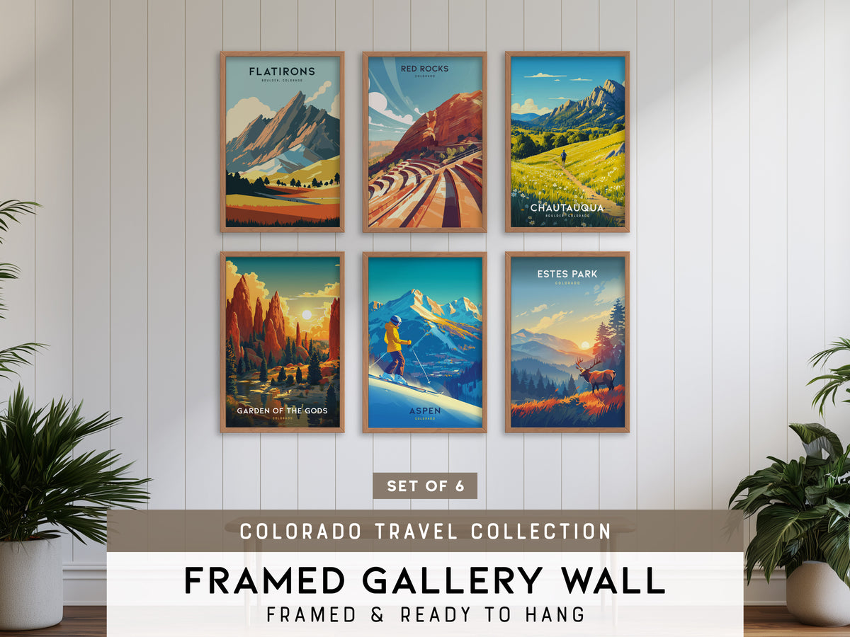 Colorado Travel Gallery Wall | Set of 6 | Travel Art Prints | Gallery Wall Kit