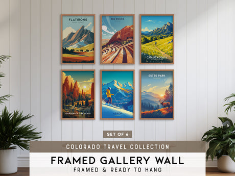 Colorado Travel Gallery Wall | Set of 6 | Travel Art Prints | Gallery Wall Kit
