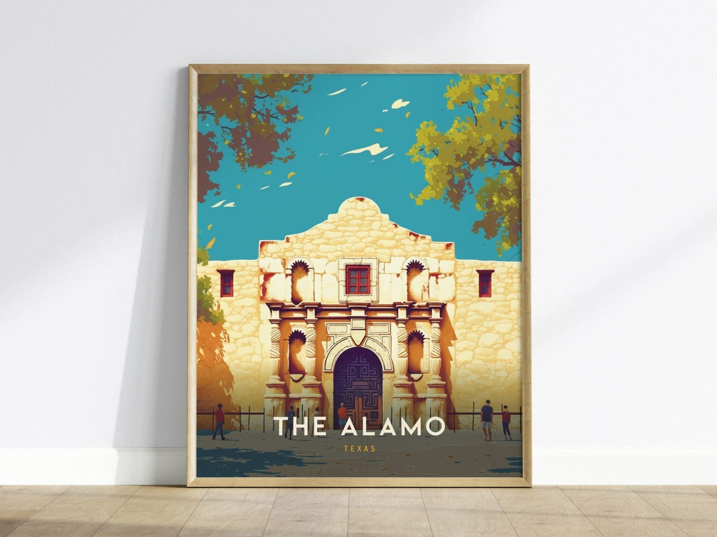 The Alamo Texas Framed Print, San Antonio Texas Poster, The Alamo TX Print, San Antonio Texas Art, Alamo Artwork, San Antonio Airbnb Decor