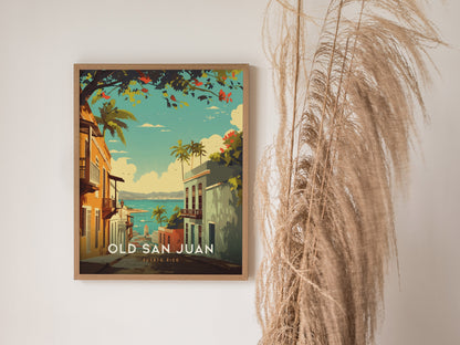 Old San Juan Puerto Rico Caribbean Travel Print Wall Art