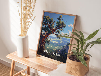 Great Basin National Park Nevada Hiker Travel Print Wall Art