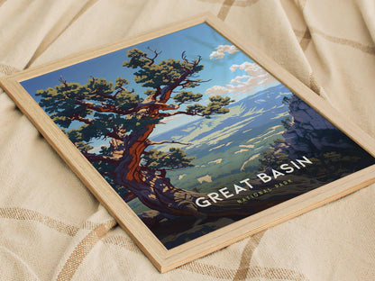 Great Basin National Park Nevada Hiker Travel Print Wall Art