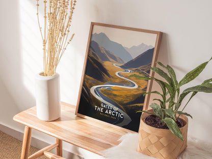 Gates of the Arctic National Park Alaska Travel Print Wall Art