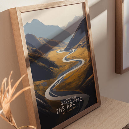 Gates of the Arctic National Park Alaska Travel Print Wall Art