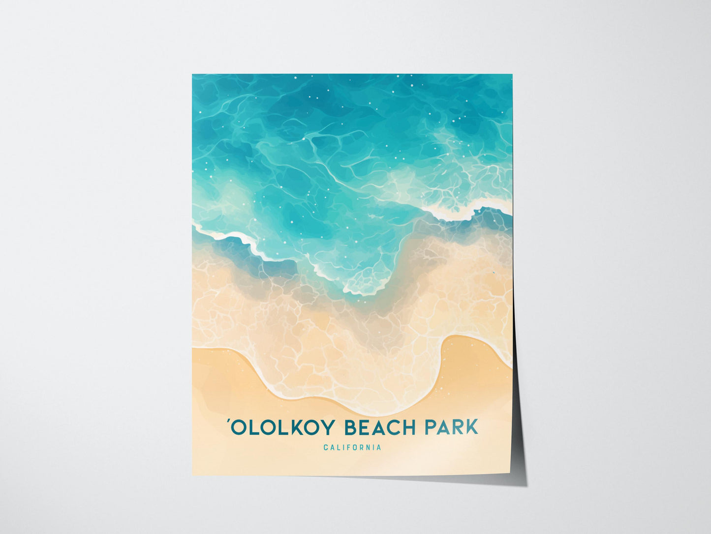 Ololkoy Beach Park Oxnard California Travel Print Wall Art