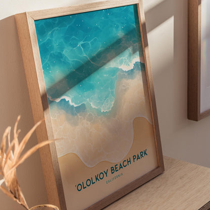 Ololkoy Beach Park Oxnard California Travel Print Wall Art