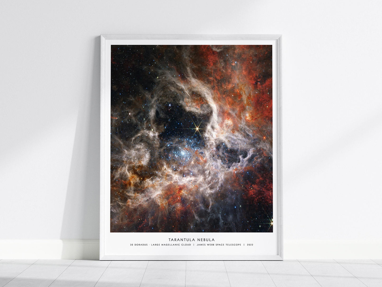 Tarantula Nebula Poster James Webb Space Telescope Wall Art