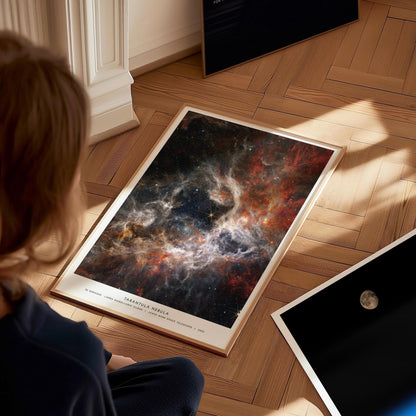 Tarantula Nebula Poster James Webb Space Telescope Wall Art