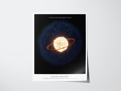 Planetary Engulfment James Webb 2025 Space Art Print