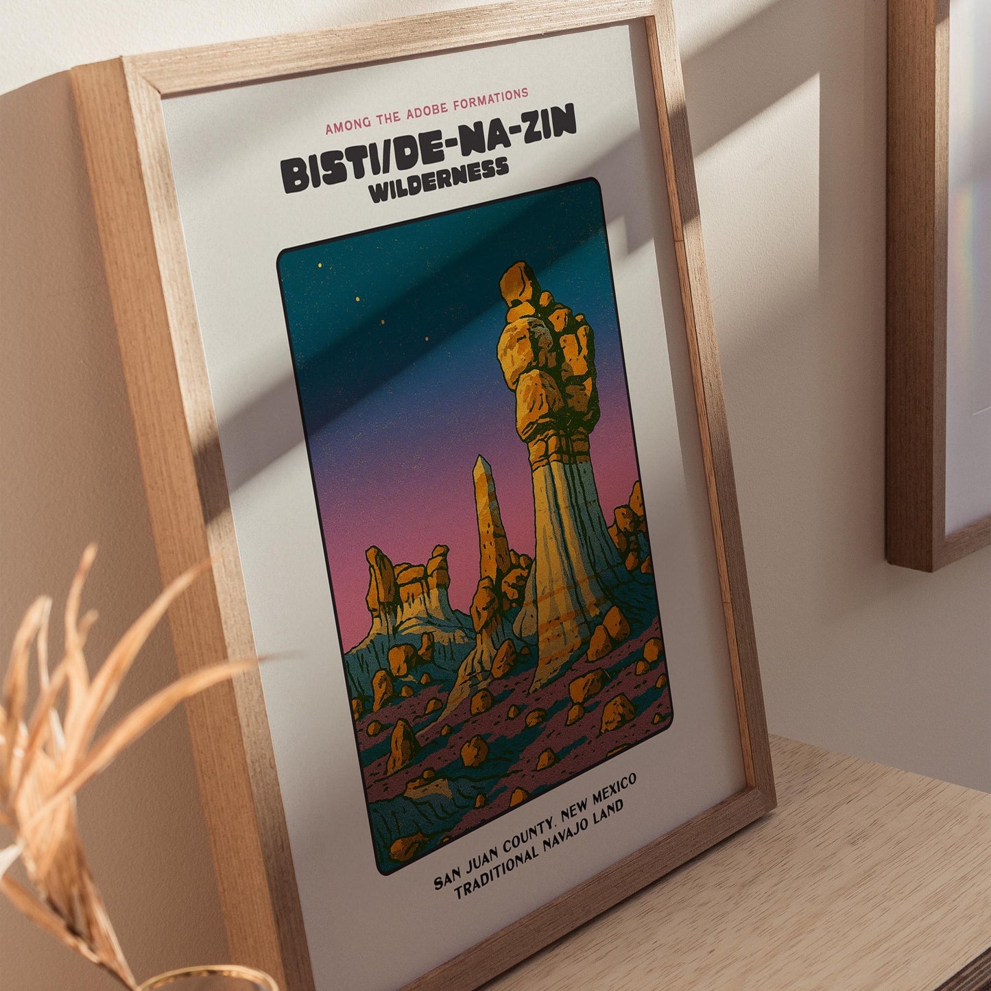 Bisti/De-Na-Zin New Mexico Wilderness Rock Formations Navajo Wall Art Print