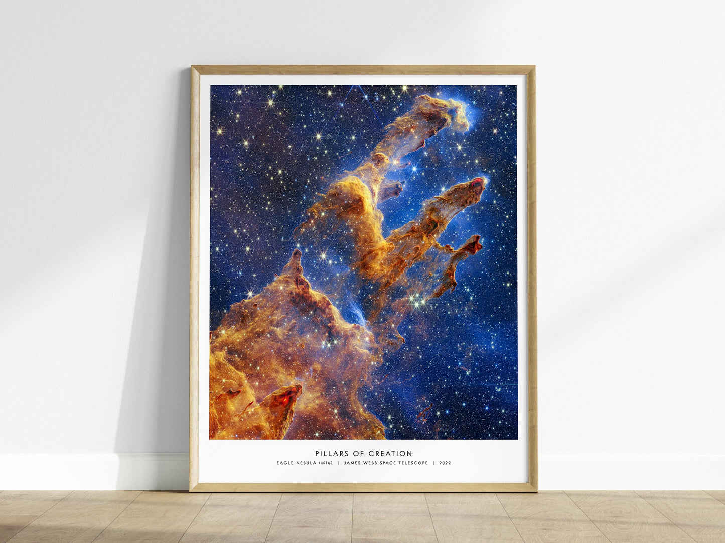 Pillars of Creation James Webb Space Telescope Eagle Nebula Science Wall Art