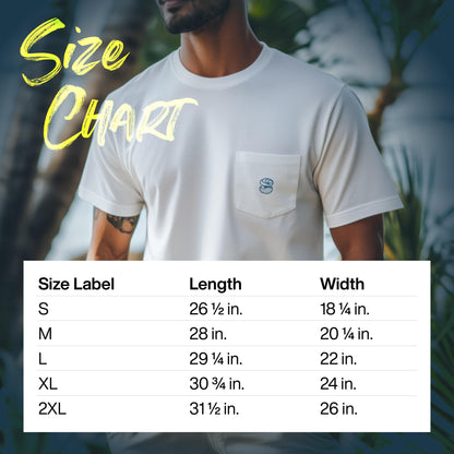Waikiki South Shore Oahu Hawaii Vintage Surf Shirt Pocket Tee