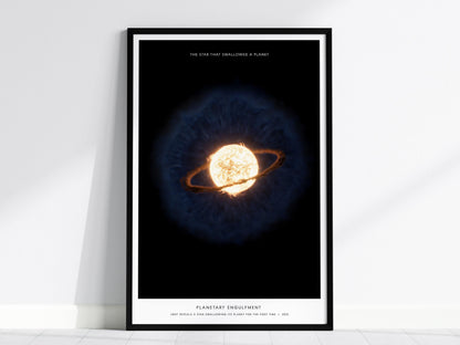 Planetary Engulfment James Webb 2025 Space Art Print