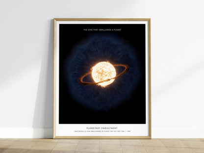 Planetary Engulfment James Webb 2025 Space Art Print