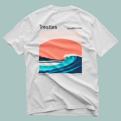 Trestles San Clemente California Surf Shirt Vintage Pocket Tee