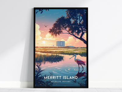 Merritt Island National Wildlife Refuge Poster | Space Coast Art