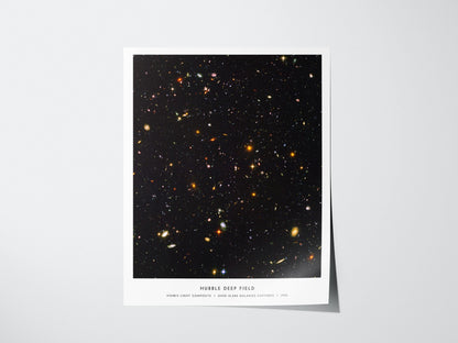 Hubble Deep Field Visible Light NASA Space Art Print