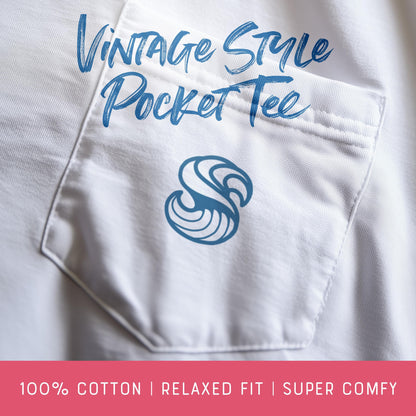 Waikiki South Shore Oahu Hawaii Vintage Surf Shirt Pocket Tee