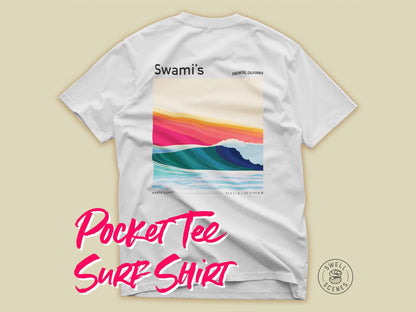 Swami's Encinitas California Vintage Surf Shirt Pocket T-Shirt