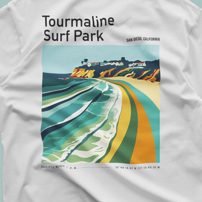 Tourmaline Surf Park Pacific Beach California Surfer Shirt Vintage Pocket Tee