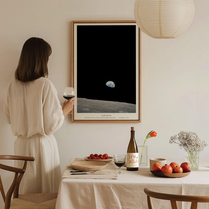 Earthrise NASA Space Print Planet Science Wall Art