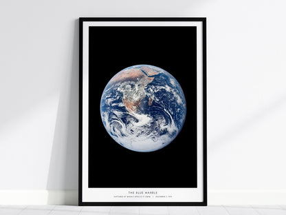 Blue Marble NASA Iconic Earth Space Print Wall Art